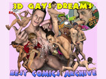 Close your eyes, take a deep breath and plunge into the depths of incredibly hot 3D gay love, so passionate and obsessive that it�s impossible to stay calm. From first gay kiss to crazy gay orgies � you�ll find here everything to turn into habitue of this dazzling 3D gay hardcore world!
