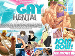 You are welcome to the hottest place devoted to all kinds of gay hentai porn. Our website will provide you only with the best high quality 100% exclusive content of both gay cartoons and comics. Our sexy studs get really wild showing off their perfectly drawn bodies. Get engaged into the gay hentai heaven and you will be able to download the best yaoi content without any restrictions almost for free. Do not miss you ultimate chance of getting involved into the hentai porn community now!
