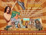 Natural tits not touched by silicone, hairy pussy, normal size dicks. Natural bodies and poses. Amazing collection of vintage porn magazines, 40's, 50's, 60's, 70's, 80's years . It that your fathers and grandfathers loved. It not probably to find in city library. Join now and take pleasure from viewing! 
