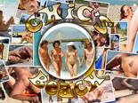 Sweet nude teens get fucked hard inside their lewd pussies on the beach
